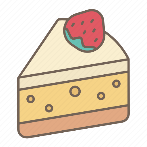 Strawberry, cheese, cake, dessert, sweet, bakery icon - Download on Iconfinder