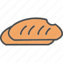 baguette, bread, loaf, food, toast