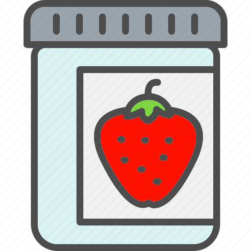 Confiture, jam, jar, marmelade, strawberry icon - Download on Iconfinder