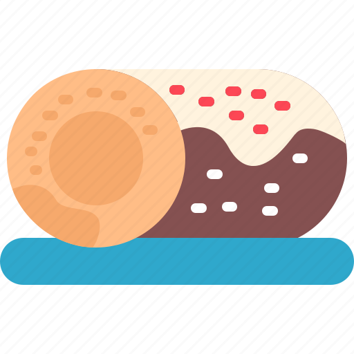 Cake, dessert, food, meal, roll, sweet icon - Download on Iconfinder