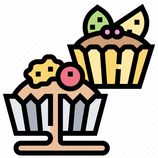 Berry, cream, cupcake, pie, tarts icon - Download on Iconfinder