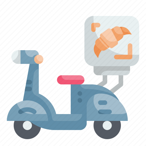 Delivery, bakery, croissant, vehicle, transport icon - Download on Iconfinder