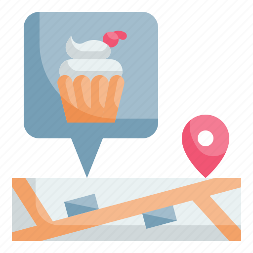 Location, pin, map, cafe, bakery icon - Download on Iconfinder