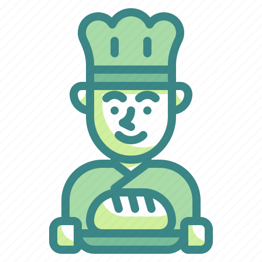 Baker, bread, bakery, pastries, chef icon - Download on Iconfinder