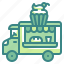 truck, food, vehicle, sweets, delivery 