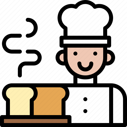 Bakery, baked, bread, toast, chef icon - Download on Iconfinder