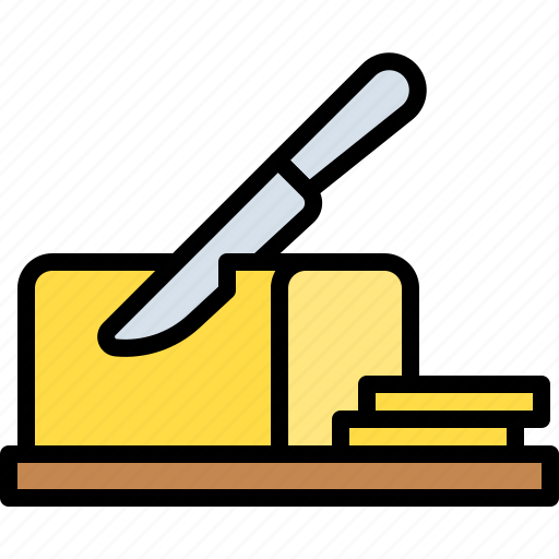 Butter, knife, dairy, cheese, cutlery icon - Download on Iconfinder