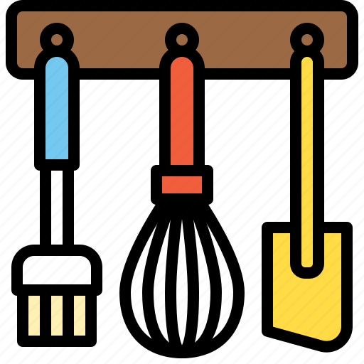 Bakery, baked, spatula, whisk, brush icon - Download on Iconfinder