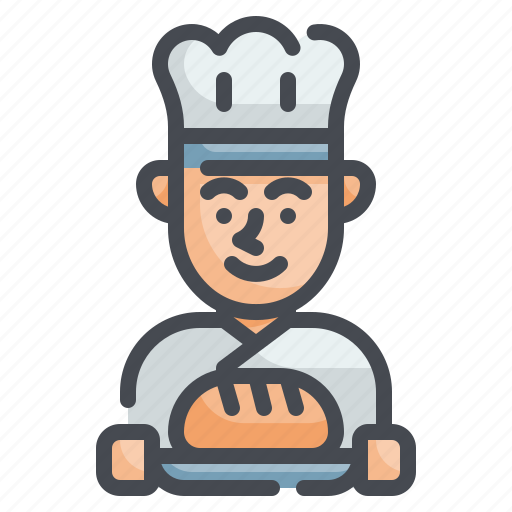 Baker, bread, bakery, pastries, chef icon - Download on Iconfinder