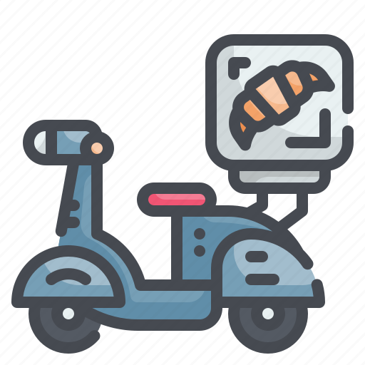 Delivery, bakery, croissant, vehicle, transport icon - Download on Iconfinder