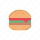 burger, meal, bakery, eat, fastfood
