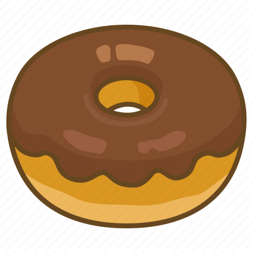 Bakery, chocolate, dessert, donut, doughnut, fried, glazed icon - Download on Iconfinder