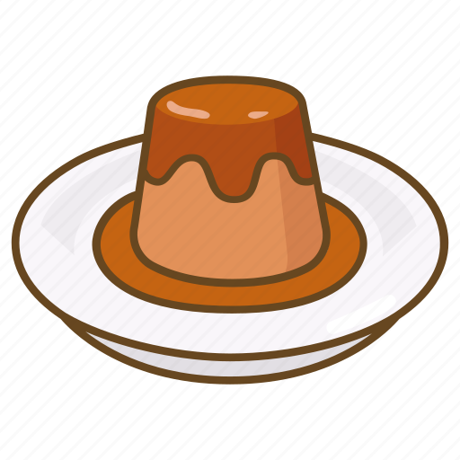 Caramel, creme, custard, dessert, flan, pudding icon - Download on Iconfinder