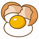 bakery, cooking, cracked, egg, ingredient