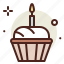 birthday, cake, muffin, sugar, sweet 
