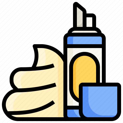 Whipped, cream, dessert, sweet, creamy icon - Download on Iconfinder