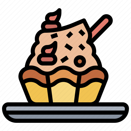 Baked, bakery, cupcake, dessert, food, muffin, sweet icon - Download on Iconfinder