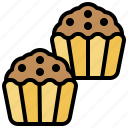 baked, bakery, cupcake, dessert, food, muffin, restaurant