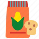 corn, bread, bakery, food