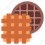 waffle, dessert, food, snack, wafer, bakery, crispy, biscuit, chocolate 