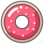 donut, doughnut, sweet 