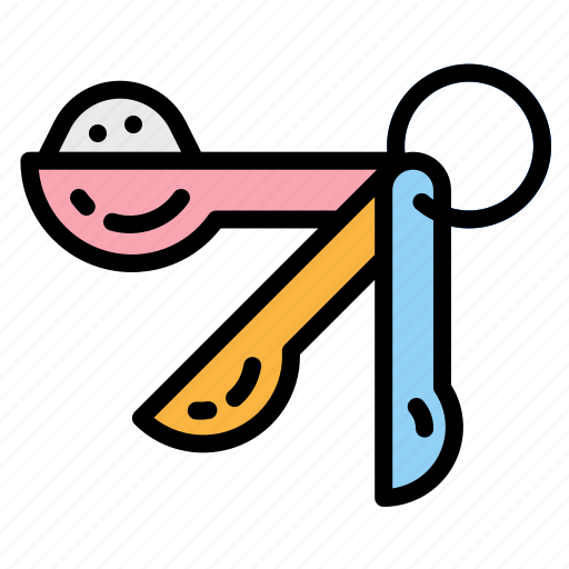 Cooking, food, kitchenware, measuring, spoons icon - Download on Iconfinder