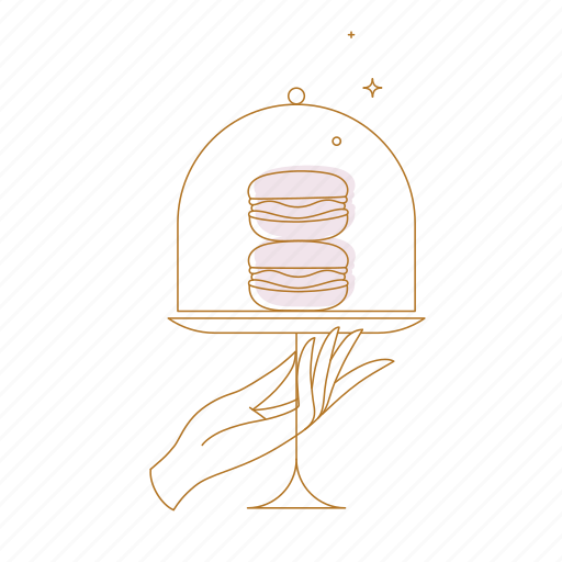 Macarons, macaroons, cakestand, sweet, dessert, art deco, bakery icon - Download on Iconfinder