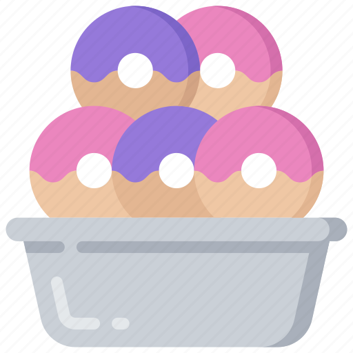 Baked, baking, cooking, donut, donuts, tray icon - Download on Iconfinder