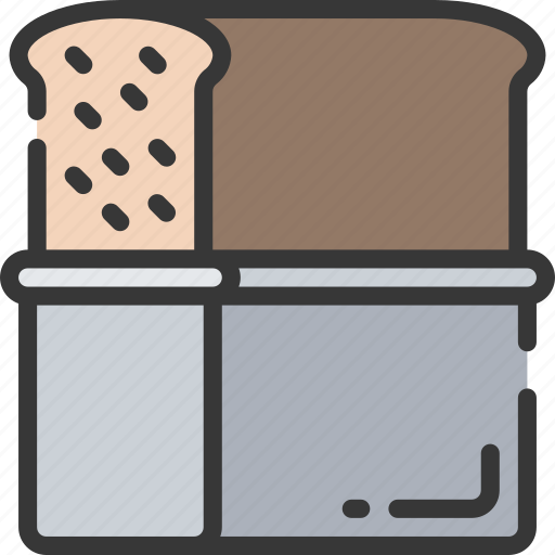 Baked, baking, bread, cooking, storage, tin icon - Download on Iconfinder