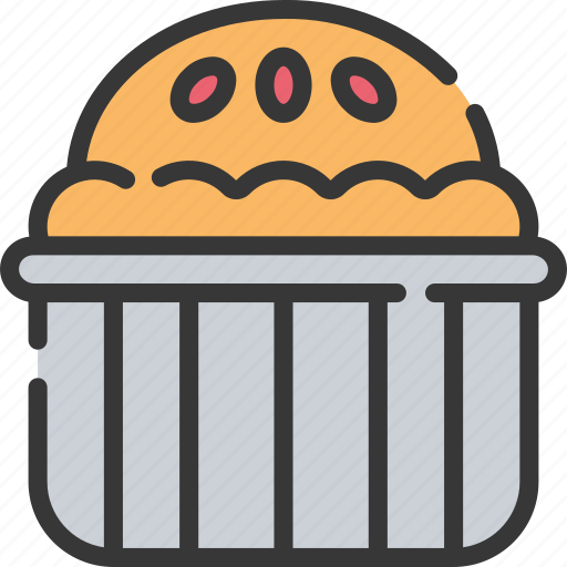 Baked, baking, cooking, pie, tin icon - Download on Iconfinder