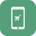 basket, mobile, online store, shop app, shop market