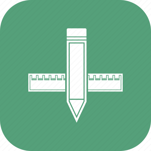 Pencil, ruler, school, write icon - Download on Iconfinder