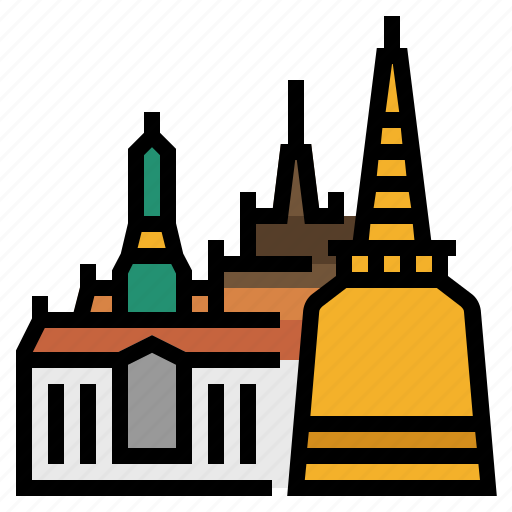 Bangkok, grand palace, landmark, thai, thailand, tourism, travel icon - Download on Iconfinder