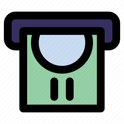 Atm, banking, banknote, cash, transaction, withdrawal icon - Download on Iconfinder