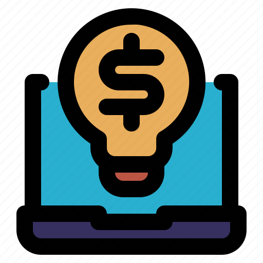 Idea, banking, dollar, laptop, solution icon - Download on Iconfinder