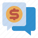 chat, bubble, business, chatting, comment, dollar, finance