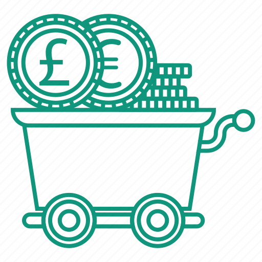 Cent, coin, money, money trolley, trolley icon - Download on Iconfinder