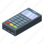 business, cartoon, hand, isometric, payment, shopping, terminal 