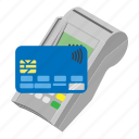 business, card, credit, hand, isometric, payment