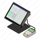 business, computer, isometric, market, monitor, payment