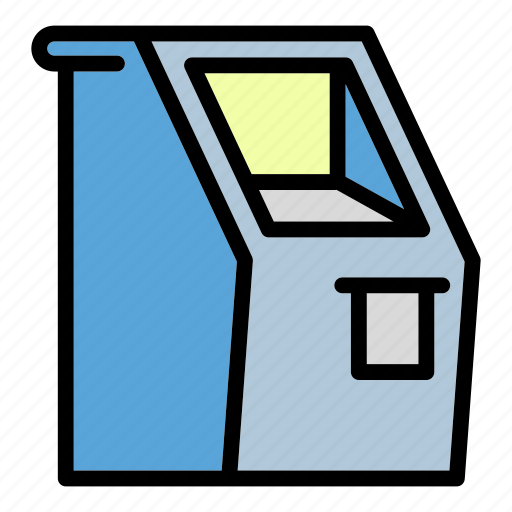 Bank, business, computer, man, money, shopping, terminal icon - Download on Iconfinder