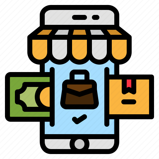 Shop, smartphone, app, online, mobile icon - Download on Iconfinder