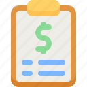 clipboard, note, paper, document, business, report, finance