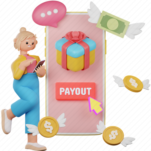 Payment, money, dollars, finance, render, illustration, card 3D illustration - Download on Iconfinder