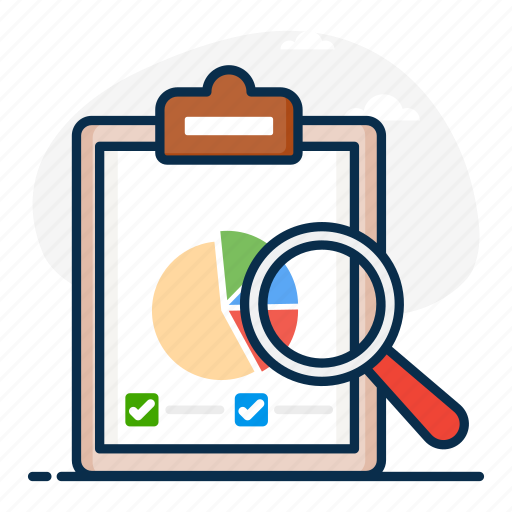Audit, business examination, business inspection, chart analysis, predictive analysis icon - Download on Iconfinder