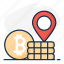 bitcoin, bitcoin address, bitcoin location, bitcoin pin, bitcoin placeholder, cryptocurrency location, location 