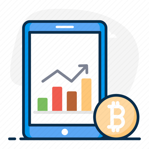 Bitcoin, bitcoin growth, bitcoin revenue, blockchain growth, earnings, profit icon - Download on Iconfinder