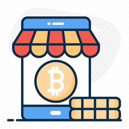 Bitcoin, e banking, mcommerce, mobile banking, online banking, secure banking, store icon - Download on Iconfinder