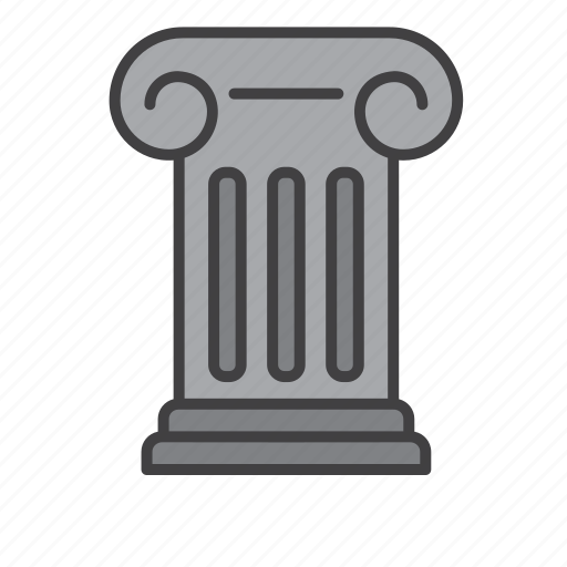 Bank building, col, column, pillar, architecture, city, construction icon - Download on Iconfinder