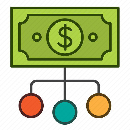 Business, connection, dollar, hierarchy, networking, money, finance icon - Download on Iconfinder